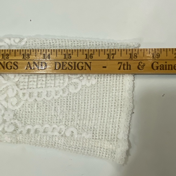 Bleu Clair By Claire Pettibone White Lace Tunic Size M Romantic Cottage Cotton - Picture 9 of 10